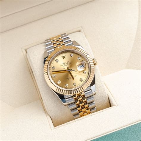 rolex datejust 26mm champagne dial|rolex datejust 41mm two tone.